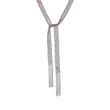 Italian Sterling Silver Mesh Tie Necklace