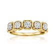 1.00 ct. t.w. Diamond Five-Stone Ring in 14kt Yellow Gold