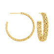 10kt Yellow Gold Byzantine C-Hoop Earrings