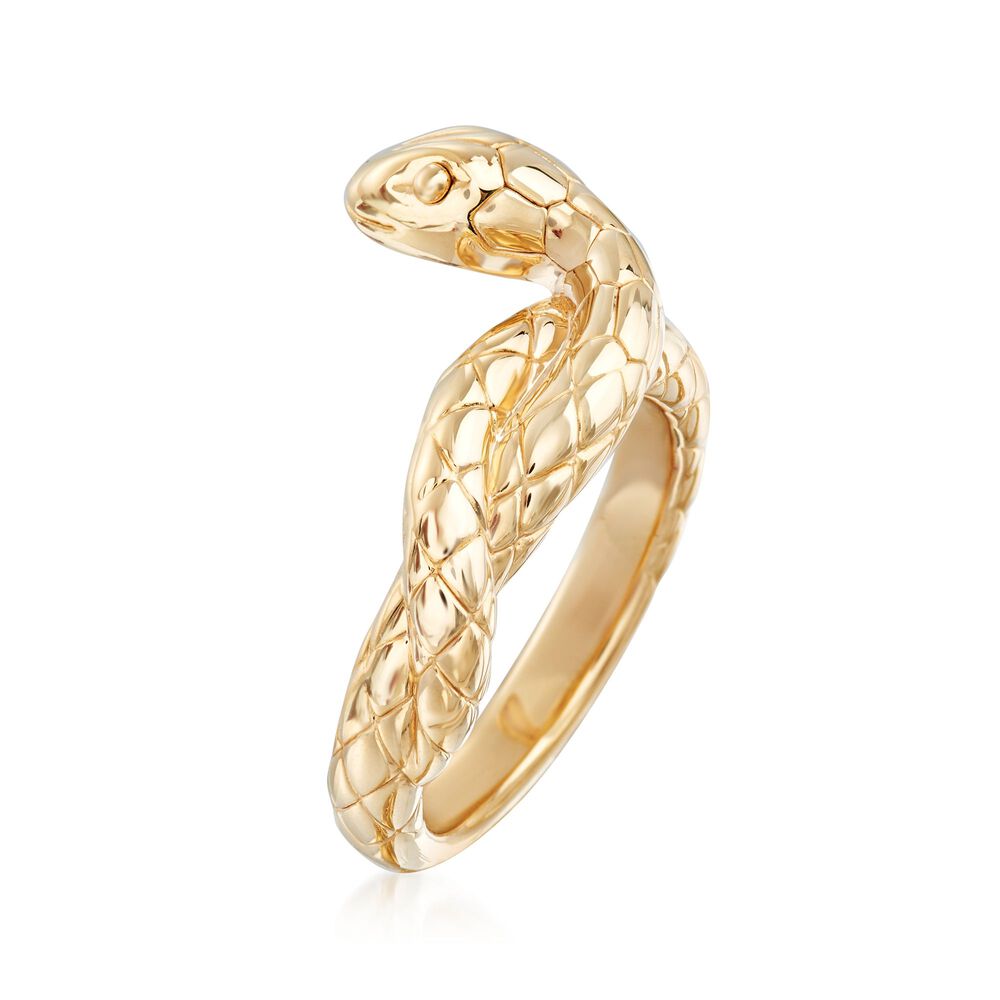 14kt Yellow Gold Snake Ring | Ross-Simons
