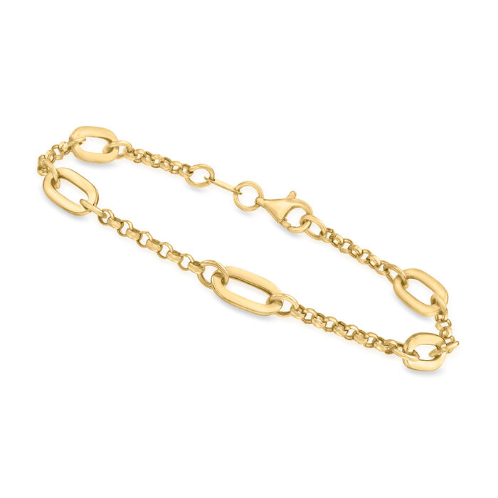 10kt Yellow Gold Oval-Link Bracelet