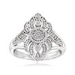 .24 ct. t.w. Diamond Vintage-Style Ring in Platinum