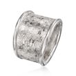 Italian Sterling Silver Textured Statement Ring