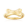14kt Yellow Gold Dog Bone Ring