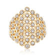 .65 ct. t.w. Diamond Honeycomb Ring in 14kt Yellow Gold