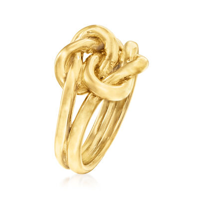 Italian 18kt Gold Over Sterling Love Knot Ring