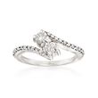 .75 ct. t.w. Diamond Two-Stone Ring in 14kt White Gold