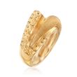Italian 24kt Yellow Gold Over Sterling Silver Wrap Ring