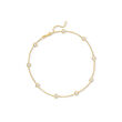 1.00 ct. t.w. Diamond Station Anklet in 14kt Yellow Gold