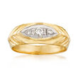 C. 1980 Vintage .13 ct. t.w. Diamond Ring in 14kt Yellow Gold