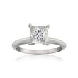 1.50 Carat Certified Diamond Solitaire Engagement Ring in 18kt White Gold