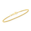 Italian 18kt Gold Over Sterling Jewelry Set: Five Chain Bracelets