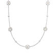 Judith Ripka &quot;Isola&quot; Mother-of-Pearl Station Necklace in Sterling Silver