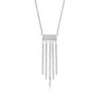 .70 ct. t.w. CZ Fringe Necklace in Sterling Silver