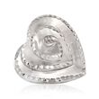 Italian Sterling Silver Statement Heart Ring