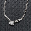 .50 ct. t.w. Diamond Cluster Necklace in Sterling Silver