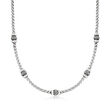 Andrea Candela &quot;Espiga&quot; Sterling Silver Bead Station Necklace