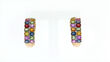 6.75 ct. t.w. Multicolored Sapphire and .10 ct. t.w. Diamond Earrings in 18kt Yellow Gold