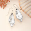 Sterling Silver Seashell Drop Earrings