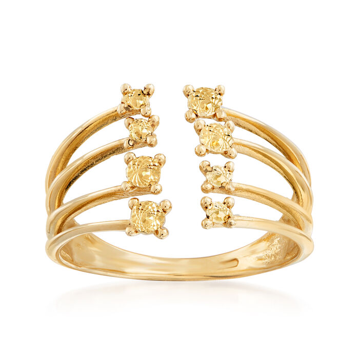 Italian 14kt Yellow Gold Open-Space Ring