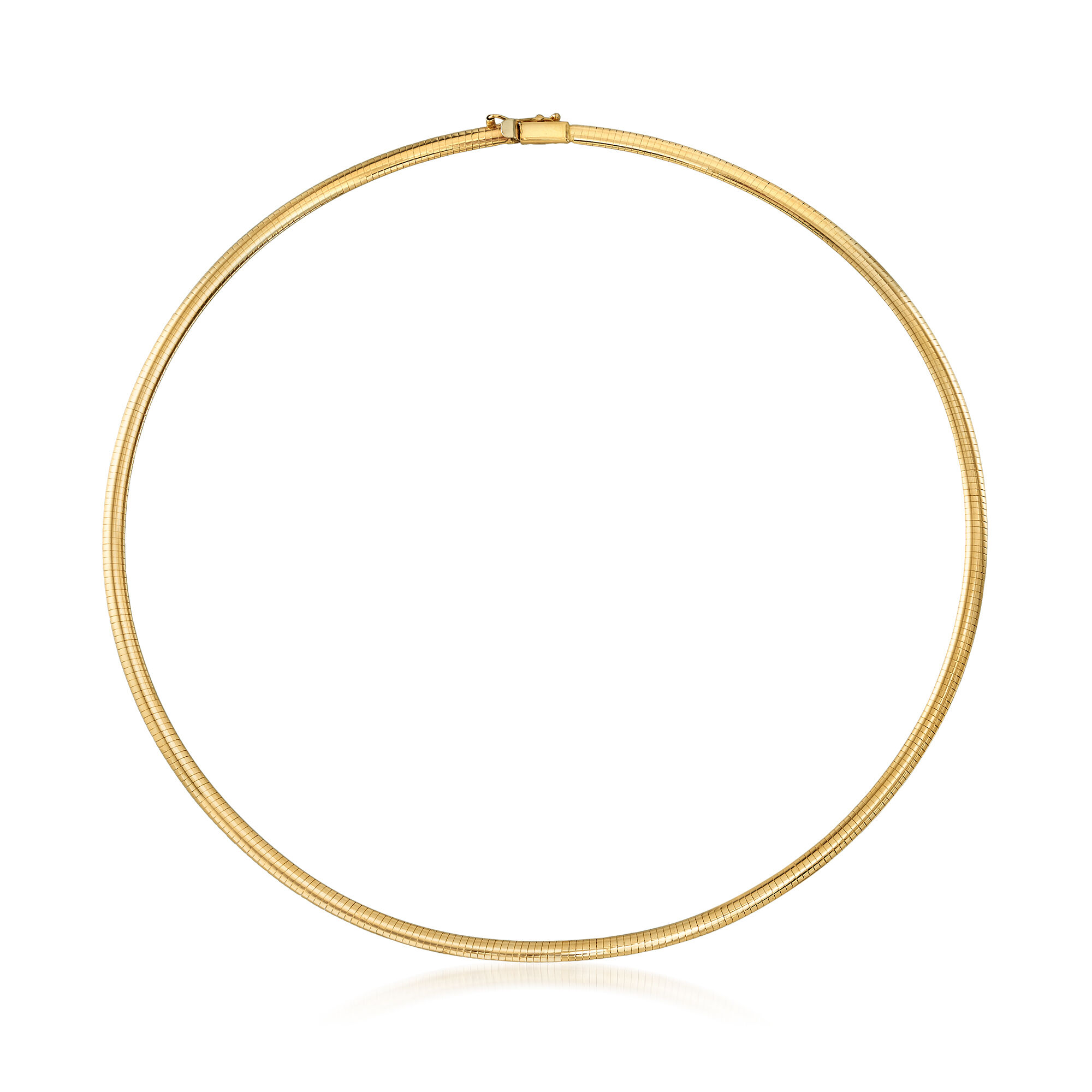 omega necklace 14k yellow gold