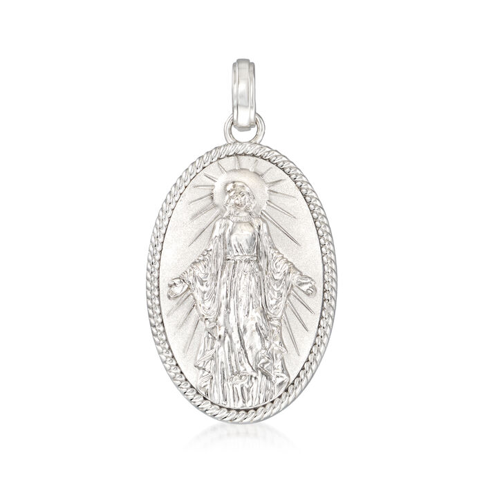 Gabriel Designs Sterling Silver Virgin Mary Pendant