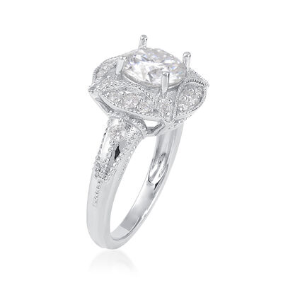 2.20 ct. t.w. Moissanite Ring in Sterling Silver