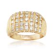 C. 1980 Vintage 2.00 ct. t.w. Diamond Channel-Set Ring in 18kt Yellow Gold