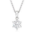 2.50 ct. t.w. CZ Jewelry Set: Pendant Necklace and Drop Earrings in Sterling Silver