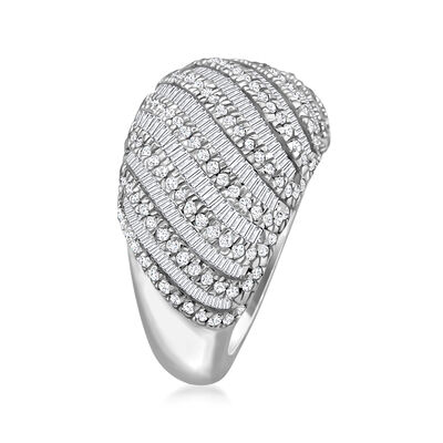 1.31 ct. t.w. Diamond Wave Ring in 14kt White Gold