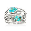 Turquoise Highway Ring in Sterling Silver