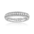 1.00 ct. t.w. Diamond Multi-Row Eternity Band in 14kt White Gold