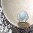 Milky Aquamarine and 4.40 ct. t.w. Sky Blue Topaz Ring in Sterling Silver