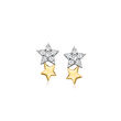 .10 ct. t.w. Diamond Star Stud Earrings in 14kt Yellow Gold