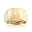 Italian 14kt Yellow Gold Over Sterling Silver Dome Ring