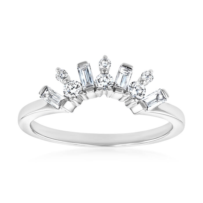 .35 ct. t.w. Diamond Tiara Ring in 14kt White Gold