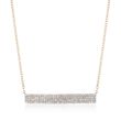 .50 ct. t.w. Diamond Bar Necklace in 14kt Yellow Gold