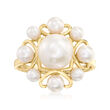 3-8.5mm Cultured Pearl Ring in 14kt Yellow Gold