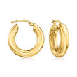 Italian Tagliamonte 18kt Gold Over Sterling Ulysses Hoop Drop Earrings