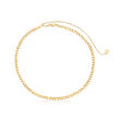 14kt Yellow Gold Curb-Link Choker Necklace
