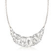 Sterling Silver Graduated Bib Necklace