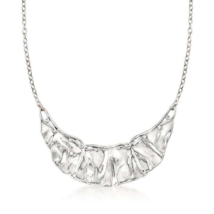 Sterling Silver Graduated Bib Necklace