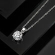 1.00 Carat Lab-Grown Diamond Solitaire Necklace in 14kt White Gold