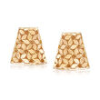 Italian 14kt Yellow Gold Bell-Shaped Earrings