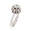 C. 1990 Vintage .52 ct. t.w. Diamond Ring in 18kt White Gold
