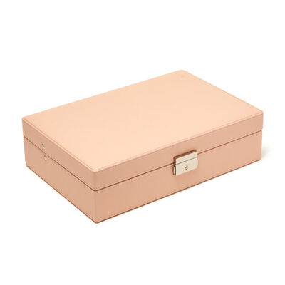 Brouk & Co. &quot;Riley&quot; Pink Faux Leather Single-Hinged Jewelry Box