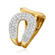 1.00 ct. t.w. Diamond Open-Circle Ring in 14kt Yellow Gold