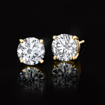 2.00 ct. t.w. Lab-Grown Diamond Stud Earrings in 14kt Yellow Gold