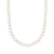 8-8.5mm Cultured Akoya Pearl Necklace in 18kt White Gold