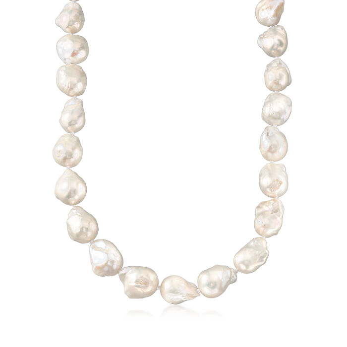 Mazza Cultured Baroque Pearl Necklace in 14kt Yellow Gold